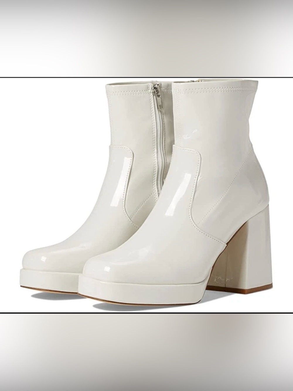 Steve Madden Patent Platform Ankle Boots